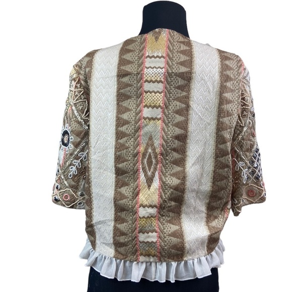 La Bellum Hillary Scott Embroidered Beaded Jacket XS - Picture 5 of 16